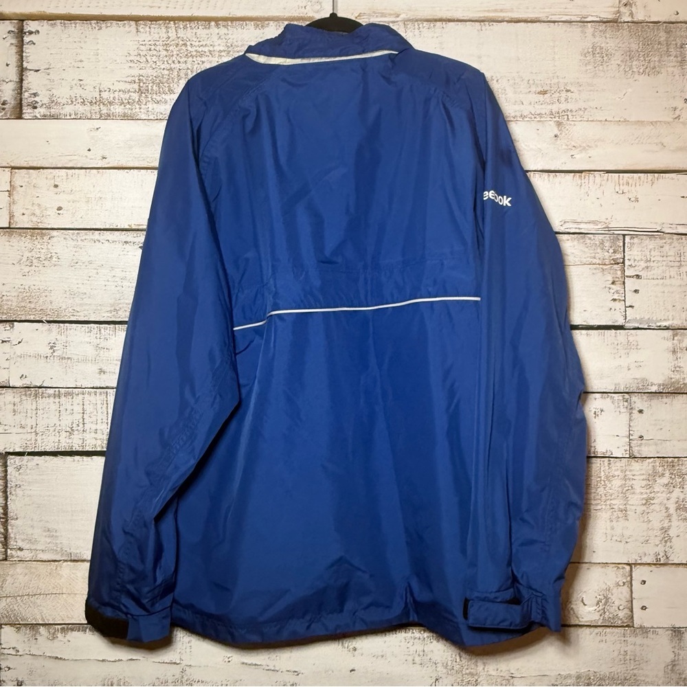 Rare Reebok On Field NFL Equipment Blue Adult L windbreaker/Jacket - Picture 3 of 5